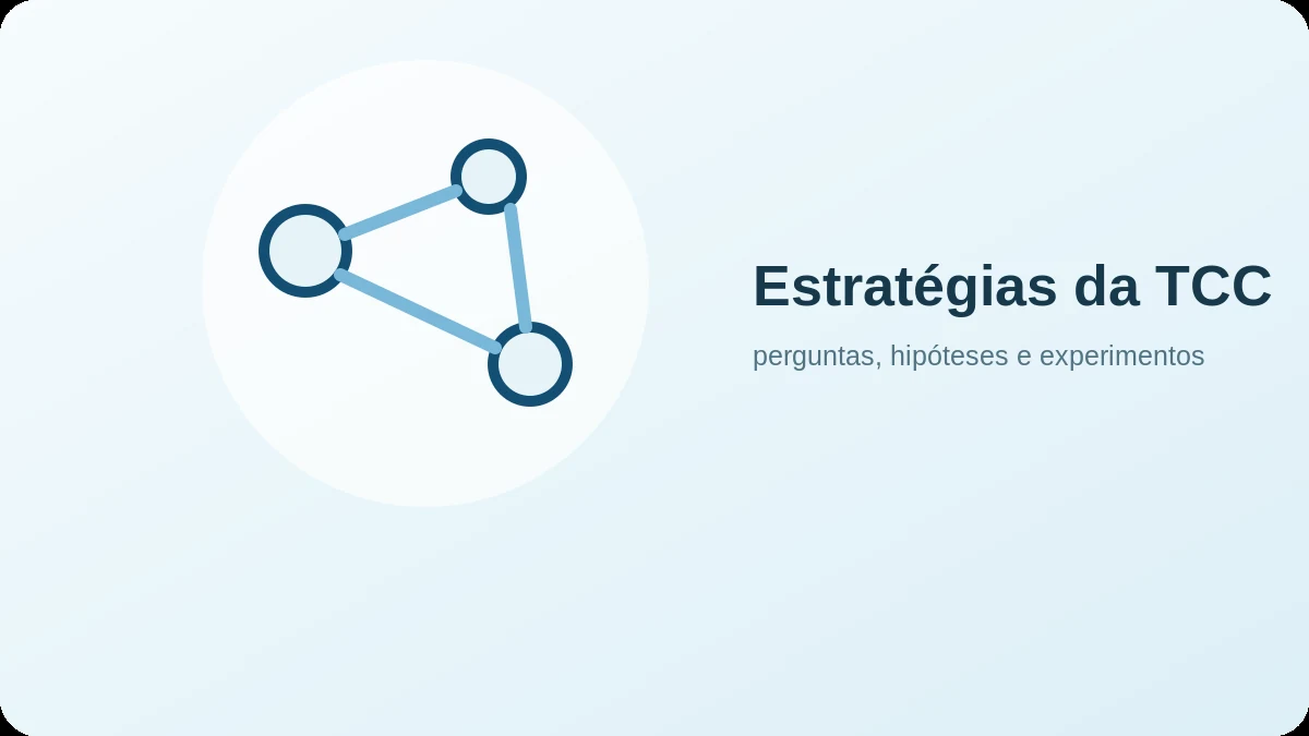 Imagem representativa de Estratégias da TCC